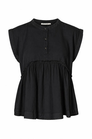 Deona - Cotton blouse I Black Black XS 1 - Rabens Saloner