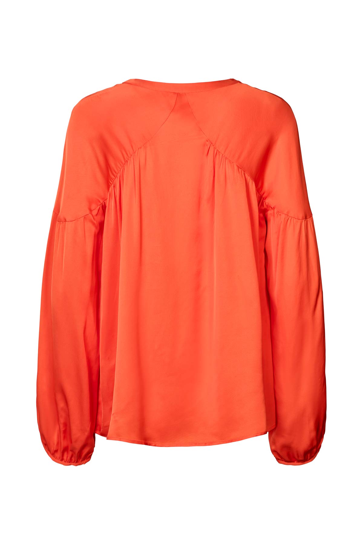 Lissy - Contrast lace shirt I Deep mandarin 5 - Rabens Saloner