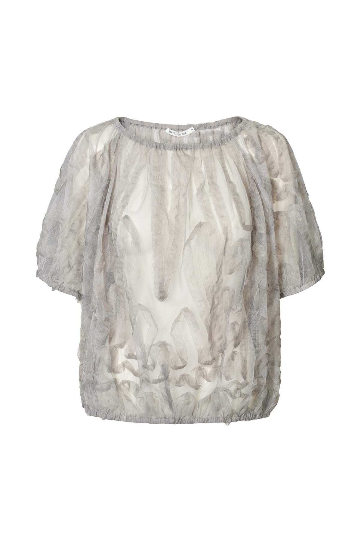 Delva - Splash netting elasticated top I Silver grey Silver grey XS/S 4 - Rabens Saloner