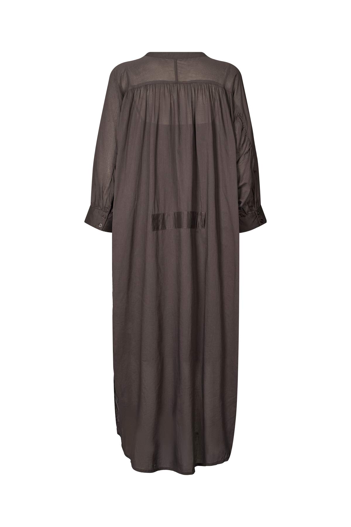 Tuva - Voile frill shirt dress I Liquorice 5 - Rabens Saloner