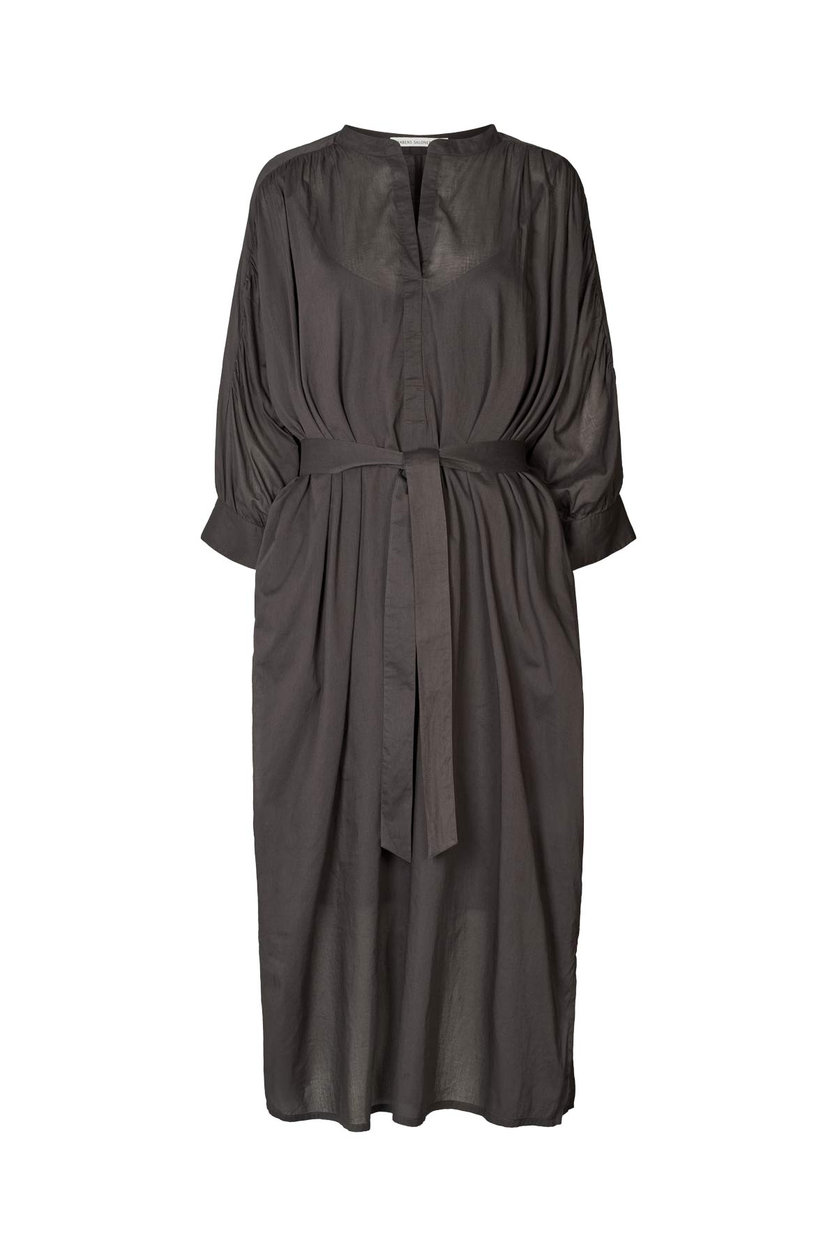 Tuva - Voile frill shirt dress I Liquorice 6 - Rabens Saloner