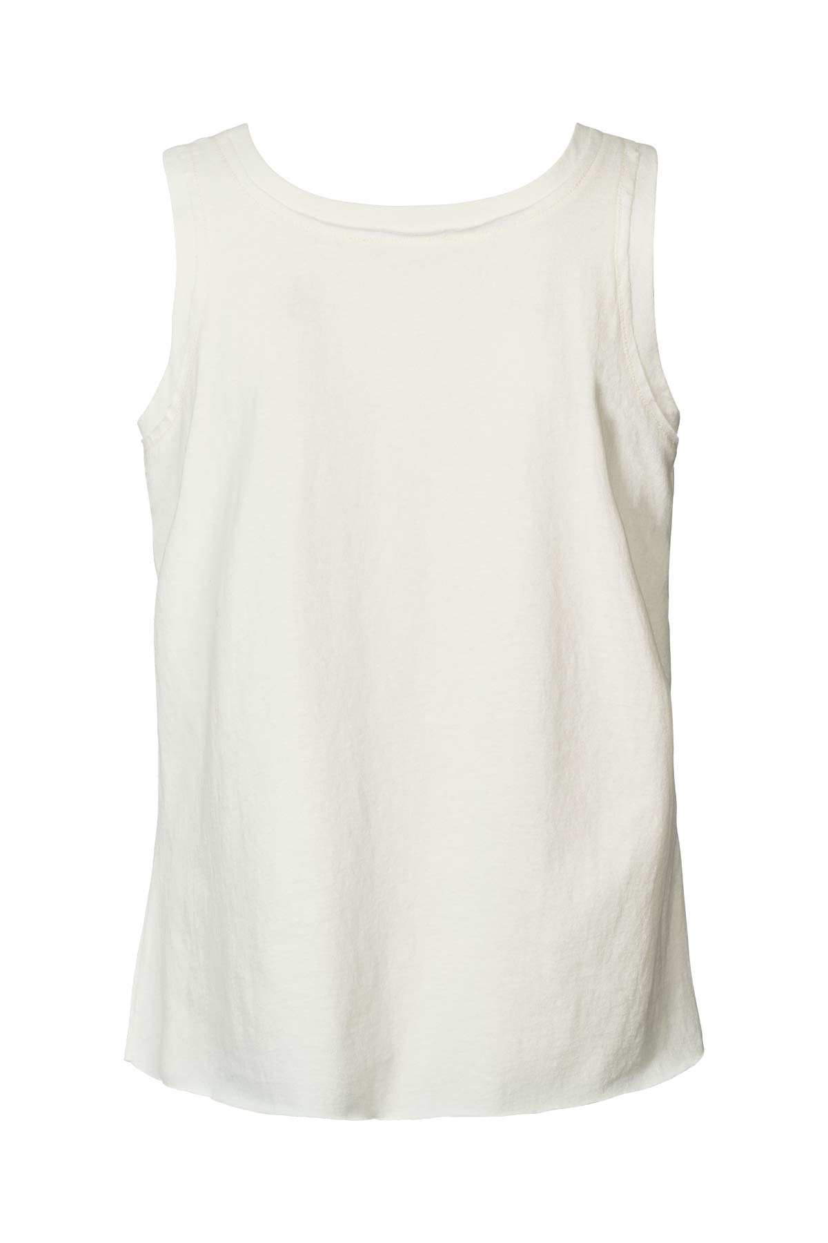 Abbi - Vintage jersey pocket tank top I Chalk 5 - Rabens Saloner