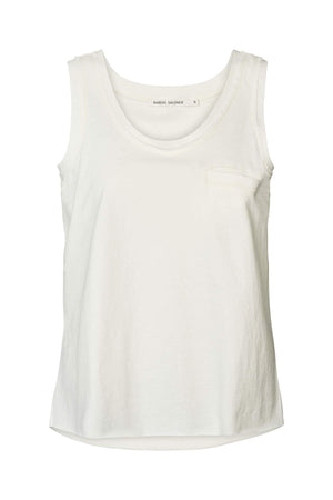 Abbi - Vintage jersey pocket tank top I Chalk Chalk XS 4 - Rabens Saloner