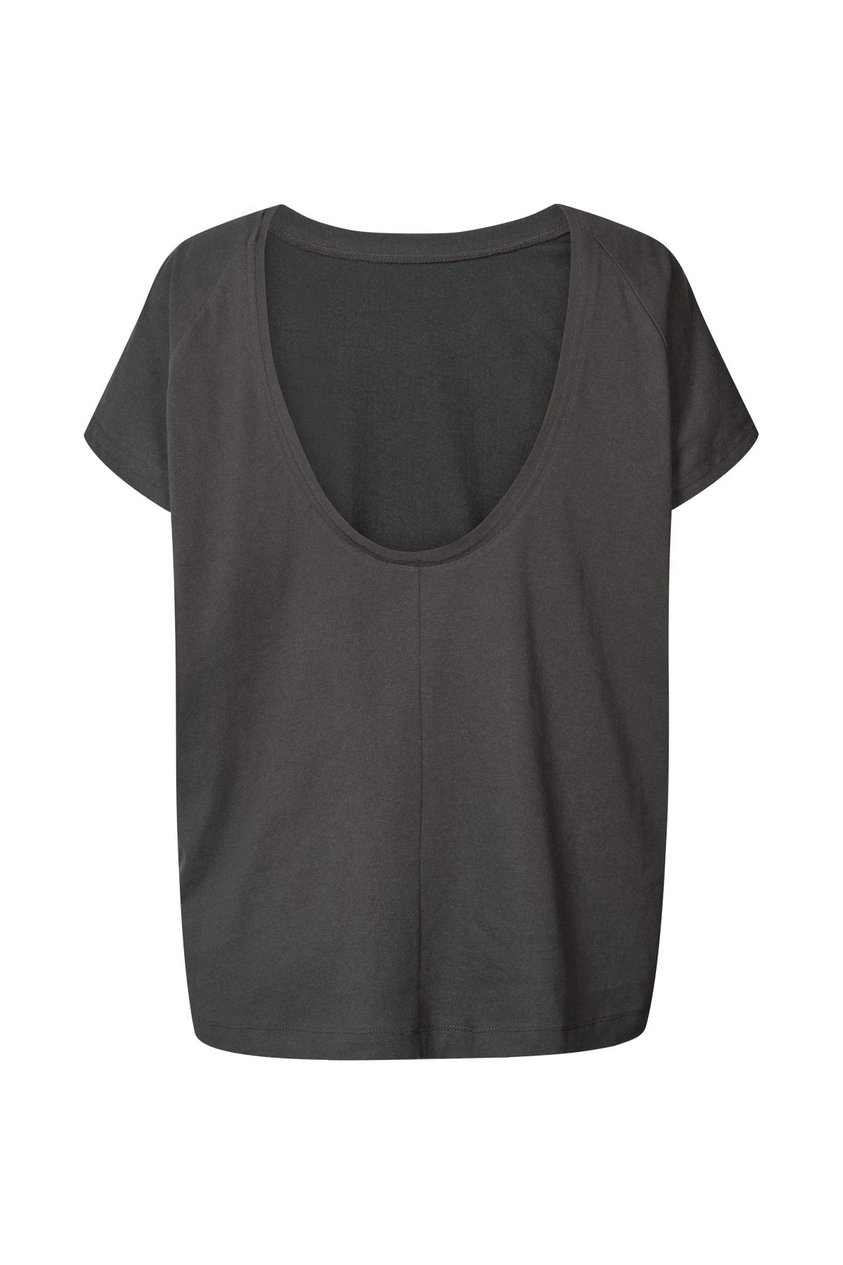Rama - Vintage jersey open back top I Faded black 2 - Rabens Saloner