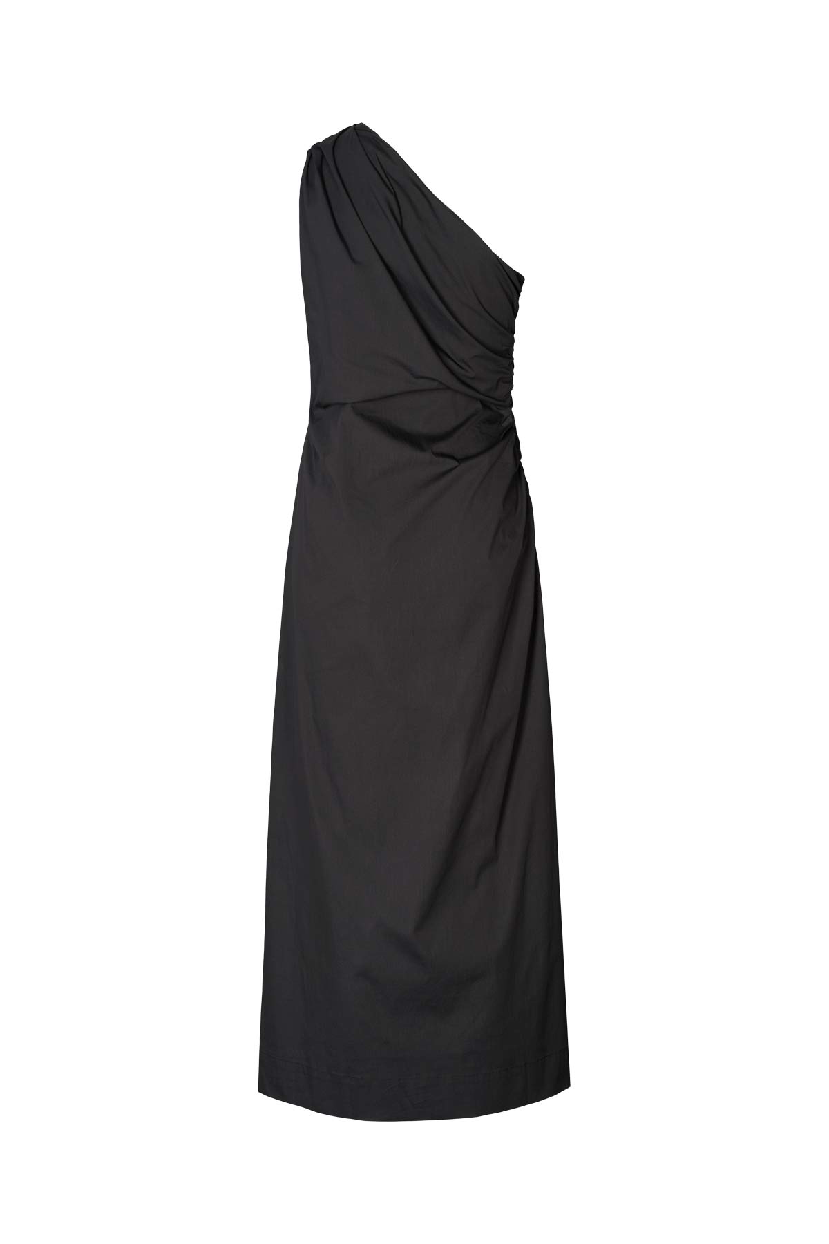 Aryana - Papery one shoulder long dress I Black 8 - Rabens Saloner
