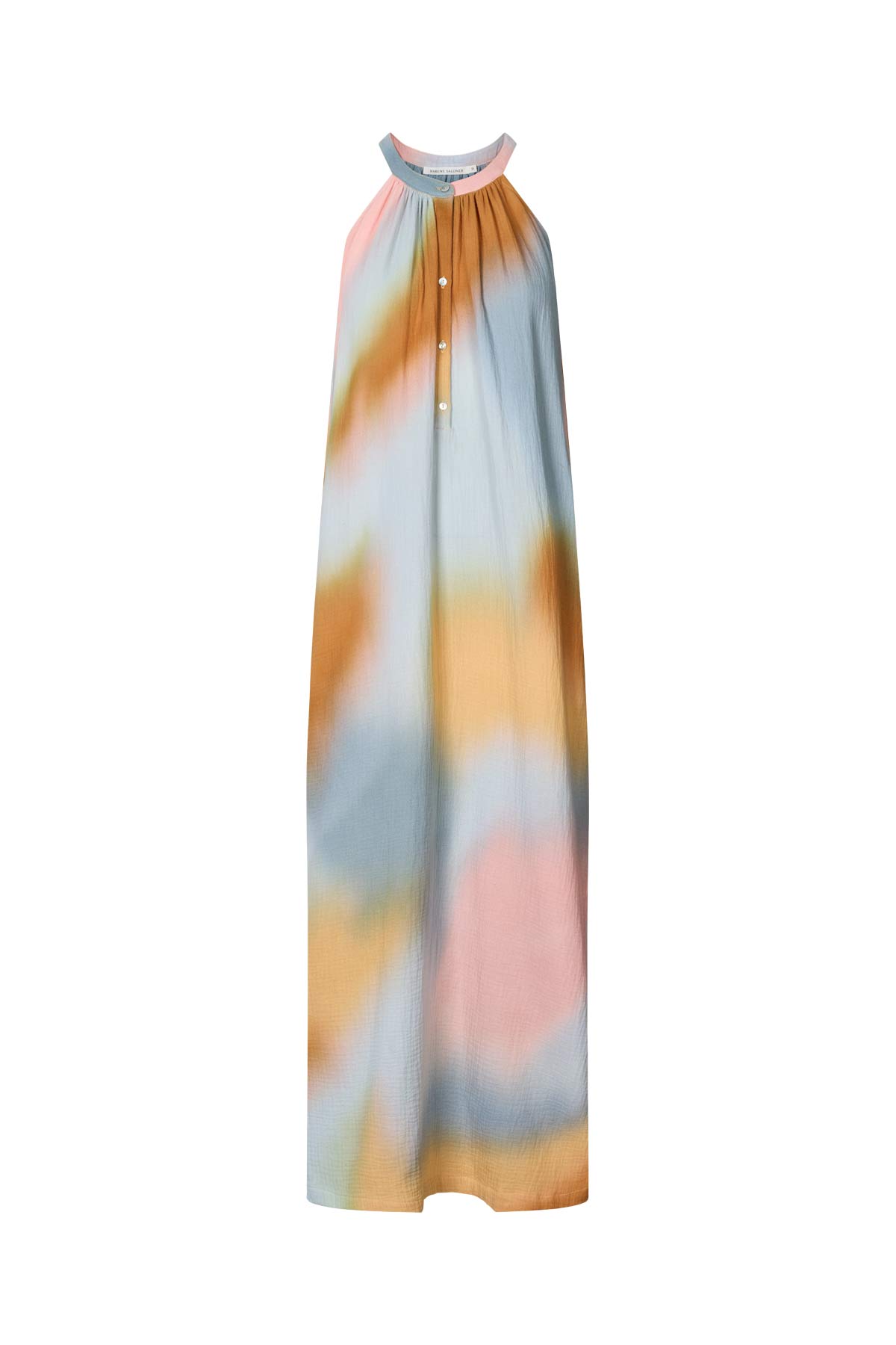 Malaia - Water color button front dress I Sunset combo Sunset combo XS 4 - Rabens Saloner