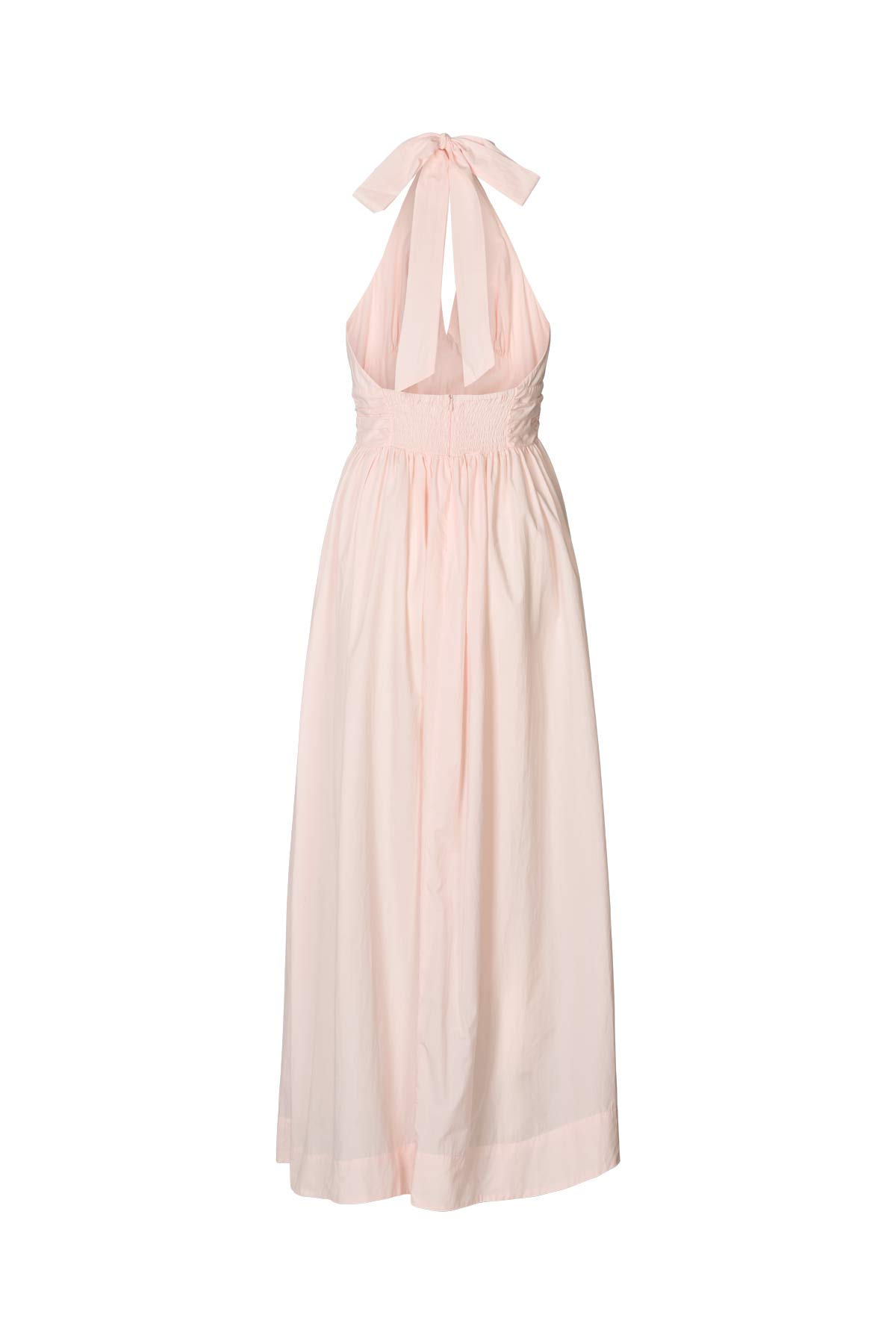 Izette - Poplin halter dress I Light rose 10 - Rabens Saloner