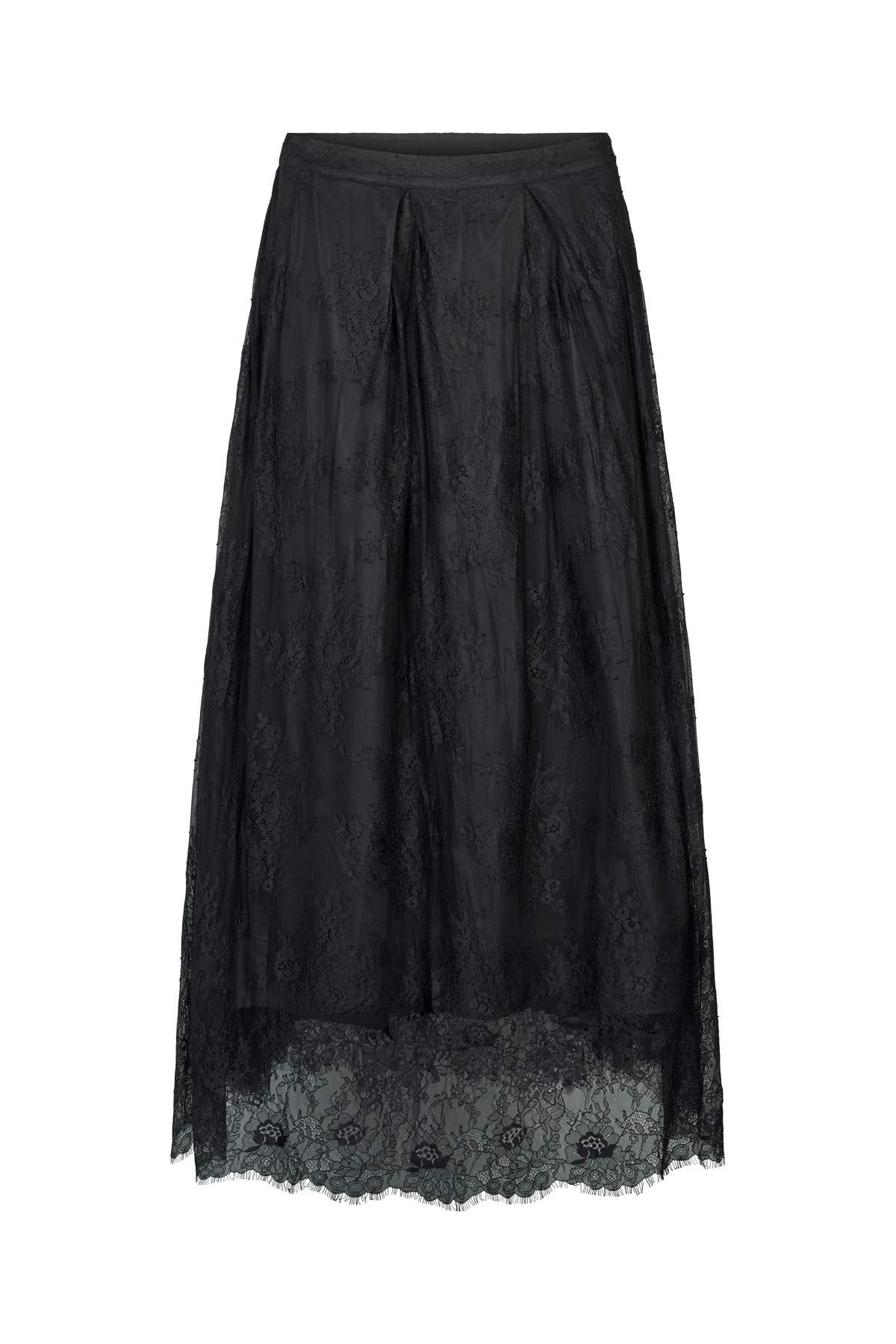 Monette - Laced multi layer skirt I Black 4 - Rabens Saloner