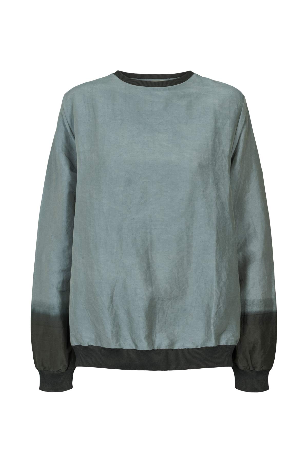 Ommi - Horizon sweat top I Grey/black 4 - Rabens Saloner