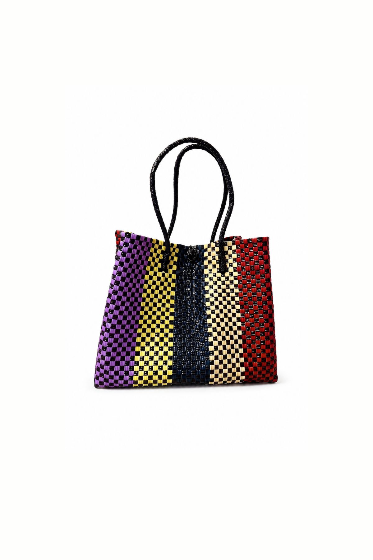 Woven Tote Bag - Rabens Saloner I Multi Stripe Combo Multi Stripe Combo 1 - Rabens Saloner